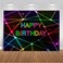 Avezano Glow Neon Birthday Background Neon Lights Happy Birthday Backdrop Lets Glow Birthday Party Backgrounds Dessert Table Banner 7x5ft