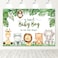 Avezano Safari Baby Shower Backdrops Safari Jungle Animals Baby Shower Decorations for Boys 7x5ft