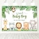 Avezano Safari Baby Shower Backdrops Safari Jungle Animals Baby Shower Decorations for Boys 7x5ft
