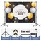 Womnwomn Backdrop Stand 10x75ft Height Adjustable and Width Adjustable Backdrop Stand Back Drop Stand for Balloon Arch Photo Parties