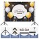 Womnwomn Backdrop Stand 10x75ft Height Adjustable and Width Adjustable Backdrop Stand Back Drop Stand for Balloon Arch Photo Parties