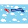Baocicco 5x4ft Happy Birthday Red Plane Backdrop Cartoon Plan Blue Sky White Cloud Happy Birthday Photography Background Birthday Party Backdrop Boy Girl Photo Portraits Studio Video Props Booth