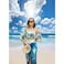 Baocicco 5x7ft Seaside Beach Backdrop Blue Pure Sea Water Backdrops Blue Sky White Cloud Seaside Wedding Tropical Siesta Back Ddrop Holiday Festival Photo Shooting Props Booth Props