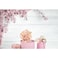 Baocicco 7x5ft Valentines Day Backdrop Countryside Rustic White Wood Plank with Wood Texture Spring Pink Blossom Peach Apricot Cherry Background Children Baby Adults Portraits Backdrop