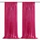 B-COOL BCOOL Fuchsia Sequin Backdrop Curtains Hot Pink Glitter Backdrop 2 Panels 2ftx8ft Girls Party Backdrop Fabric for Sweetheart Birthday Wedding Party Decorations