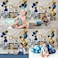 Bellimas One Birthday Backdrop Boys First Birthday Party Interior Wall Decorations Happy Birthday 1st Photography Background Photo Booth Studio Props 6x4ft Design 1