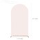 bricia Wedding Arch Backdrop Stand Cover 5FT Double Sided Stretchy Arch Cover Fitted Wedding Birthday Party Banquet Decoration Blush Pink 60Lx252W
