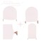 bricia Wedding Arch Backdrop Stand Cover 5FT Double Sided Stretchy Arch Cover Fitted Wedding Birthday Party Banquet Decoration Blush Pink 60Lx252W