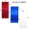 BRTOPMY 3 Packs 32ft x 83ft Shimmer Red White Blue Metallic Tinsel Curtain Patriotic Shiny Foil Fringe Curtain Photo Backdrop for Multipurpose Occasions