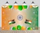 CHNYWORK 7x5ft India Day Backdrop Indian National Flag India Traditional Symbols 15th August Independence Day Balloons Fireworks Background Indian Theme Party Decorations Photo Studio Props