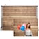 CYLYH 7x5ft Wooden Backdrop Baby Shower Backdrops Boho Party Decorations Backdrops Props for Studio for Photographers Retro Wood Wall Background D178