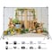 DASHAN 10x8ft Easter Backdrop Spring Bunny Photo Backdrop Rustic Barn Door Eggs Flowers Wooden Floor Background Baby Shower Party Cake Smash Decor Supplies Banner Photo Booth Props
