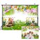 Dudaacvt 7x5ft Easter Backdrop Spring Easter Backdrop Easter Colorful Eggs Wood Fence Background Spring Easter Backdrops Baby Children Easter Party Banner