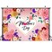 Dudaacvt 7x5ft Happy Mothers Day Backdrop Mothers Day Pink Flower Backdrop Mothers Day Party Banner