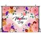 Dudaacvt 7x5ft Happy Mothers Day Backdrop Mothers Day Pink Flower Backdrop Mothers Day Party Banner