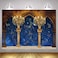 EMTOBT 10x7ft Castle Background Drop Royal Medieval Dreamy Constellation Starry Sky Star Backdrop for Kids Birthday Party Wedding Wall Decorations Photos Photography