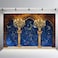 EMTOBT 10x7ft Castle Background Drop Royal Medieval Dreamy Constellation Starry Sky Star Backdrop for Kids Birthday Party Wedding Wall Decorations Photos Photography