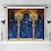 EMTOBT 7x5ft Medieval Palace Pillar Backdrop Constellation Starry Sky Backdrop for Kids Birthday Party Wedding Wall Decor Photography Photo Booth Props Decor Banner Supplies