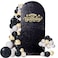 Eternal Beauty 72 FT Arch Backdrop Covers Sequin Backdrop Black Arch Cover for Wedding Party Birthday Flower Balloon Stand