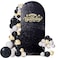 Eternal Beauty 72 FT Arch Backdrop Covers Sequin Backdrop Black Arch Cover for Wedding Party Birthday Flower Balloon Stand