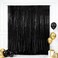 Eternal Beauty Black Sequin Backdrop 7x7 Ft Halloween Glitter Background Curtains for Shimmer Photography Party Wedding Birthday Back Drop Decor