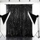 Eternal Beauty Black Sequin Backdrop 7x7 Ft Halloween Glitter Background Curtains for Shimmer Photography Party Wedding Birthday Back Drop Decor