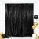 Eternal Beauty Black Sequin Backdrop 7x7 Ft Halloween Glitter Background Curtains for Shimmer Photography Party Wedding Birthday Back Drop Decor