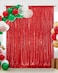 Eternal Beauty Red Sequin Backdrop 8x8 Ft Glitter Background Curtains for Mothers Day Christmas Shimmer Photography Party Wedding Birthday Back Drop Decor
