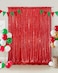 Eternal Beauty Red Sequin Backdrop 8x8 Ft Glitter Background Curtains for Mothers Day Christmas Shimmer Photography Party Wedding Birthday Back Drop Decor