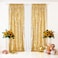 Eternal Beauty Sequin Backdrop Curtains 2x8 Ft2 Panels Gold Back Drop for Mothers Day Shimmer Photography Party Wedding Birthday Decor
