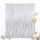 Eternal Beauty Silver Sequin Backdrop 5x7 Ft Glitter Background Curtains for Shimmer Photography Party Wedding Birthday Back Drop Decor