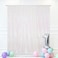 Eternal Beauty White Iridescent Sequin Backdrop 10x10 Ft Glitter Background Curtains for Shimmer Photography Party Wedding Birthday Back Drop Decor