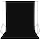 GFCC 6FTX9FT Black Backdrop Background for Photography Photo Booth Backdrop for Photoshoot Background Screen Video Recording Parties Curtain