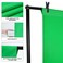 GFCC Green Screen Backdrop Background 7x10FT Photography Backdrop Photo Background Screen for Video Recording Greenscreen Picture Photoshoot