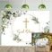BUTEN Greenery God Bless Backdrop First Holy Communion Baptism Backdrop 7x5ft Green and Gold Eucalyptus Green Leaves Baby Shower Party Decor Background 7X5FT210x150cm