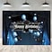GYA 7x5FT Blue Vinyl Birthday Backdrop for Boys Men 30th 45th Sweet 16th 17th Birthdays Parties Photo Booths