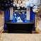 GYA 7x5FT Blue Vinyl Birthday Backdrop for Boys Men 30th 45th Sweet 16th 17th Birthdays Parties Photo Booths