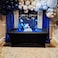 GYA 7x5FT Blue Vinyl Birthday Backdrop for Boys Men 30th 45th Sweet 16th 17th Birthdays Parties Photo Booths