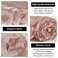 Hahuho Rose Gold Sequin Backdrop Curtain 2PCS 2FTx8FT Glitter Backdrop Curtain for Parties Christmas Wedding Party Decoration2 Panels 2FT x 8FT Rose Gold