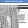 Hahuho Silver Sequin Backdrop Curtain 2PCS 2FTx8FT Glitter Backdrop Curtain for Parties Christmas Wedding Party Decoration2 Panels 2FT x 8FT Silver