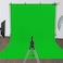 ISSUNTEX 10X16 ft Background Muslin Backdrop Photo Studio Collapsible High Density Screen for Video Photography and TelevisionGreen