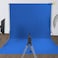 ISSUNTEX 6X9 ft Background Muslin Backdrop Photo Studio Collapsible High Density Screen for Video Photography and TelevisionBlue