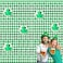 Jansun 4 Pack St Patricks Day Shamrock Tinsel Foil Fringe Curtains Green Shamrock Tinsel Curtains for St Patricks Day Irish Party Backdrop Decorations Photo Booth Backdrops 32 x 66 ft