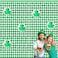 Jansun 4 Pack St Patricks Day Shamrock Tinsel Foil Fringe Curtains Green Shamrock Tinsel Curtains for St Patricks Day Irish Party Backdrop Decorations Photo Booth Backdrops 32 x 66 ft