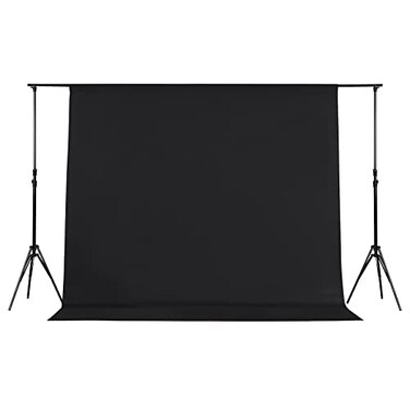 Joccun 5X7FT Black Backdrop Background for PhotographyPolyester Backdrop Curtain Background Screen for PhotographyPhotoshootVideo RecordingStudio5X7ftBlack