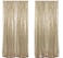 JYFLZQ Champagne Sequin Backdrop Curtains 2ft x 8ft 2 Panel Glitter Photo Booth Backdrops Sparkly Photography Background Drapes for Parties Wedding Bridal Showers