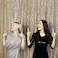 JYFLZQ Champagne Sequin Backdrop Curtains 7ft x 7ft 1 Panel Glitter Photo Booth Backdrops Sparkly Photography Background Drapes for Parties Wedding Bridal Showers