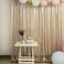 JYFLZQ Champagne Sequin Backdrop Curtains 7ft x 7ft 1 Panel Glitter Photo Booth Backdrops Sparkly Photography Background Drapes for Parties Wedding Bridal Showers