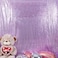JYFLZQ Lavender Sequin Backdrop Curtains 8ft x 8ft 1 Panel Glitter Photo Booth Backdrops Sparkly Photography Background Drapes for Parties Wedding Bridal Showers