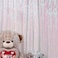 JYFLZQ White Iridescent Sequin Backdrop Curtains 4ft x 65ft 1 Panel Glitter Photo Booth Backdrops Sparkly Photography Background Drapes for Parties Wedding Bridal Showers